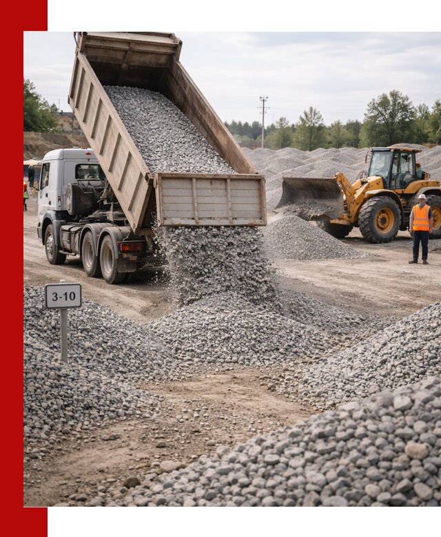 Гранитный щебень фракции 3–10: доставка и продажа в Лесосибирске