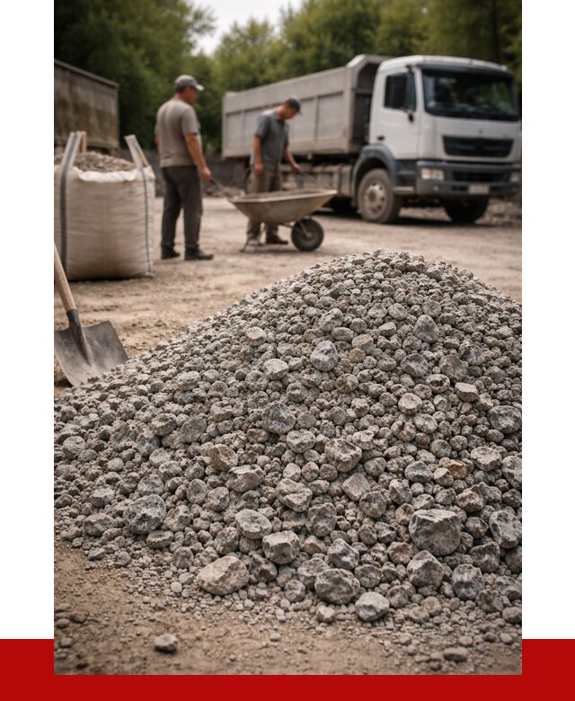 Гранитный щебень фракция 20-40 в Лесосибирске от 3333 руб. ПРОНЕРУДЛсс