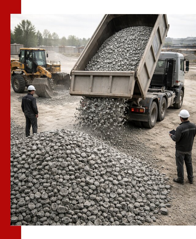 Доставка гранитного щебня фракции 20-40 в Лесосибирске
