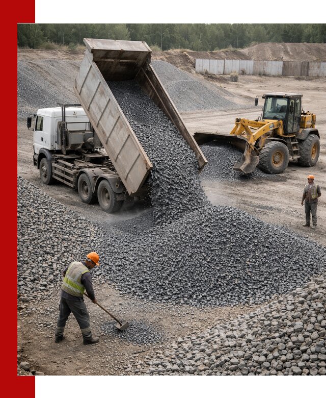 Щебень габбро-диабаз фр. 5-20 с доставкой в Лесосибирске