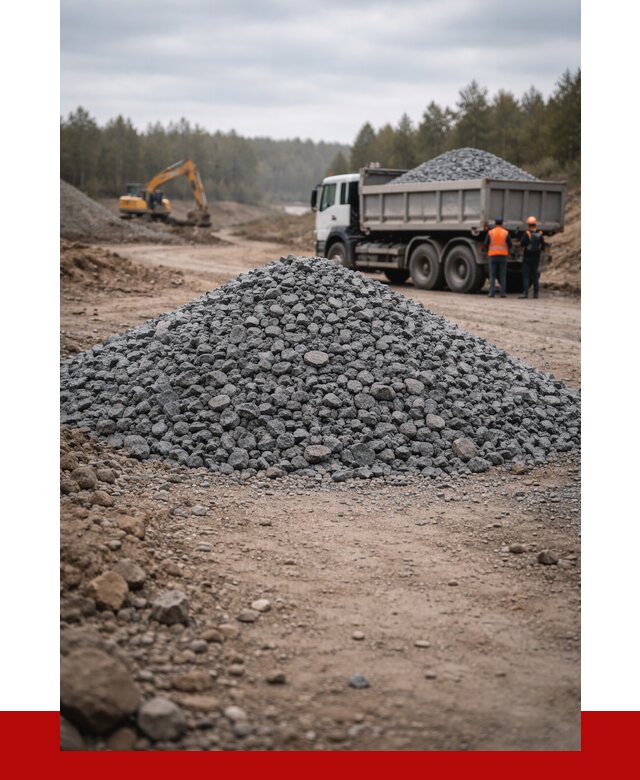 Щебень габбро диабаз фракция 40-70 в Лесосибирске от 2291 р-ПРОНЕРУДЛсс