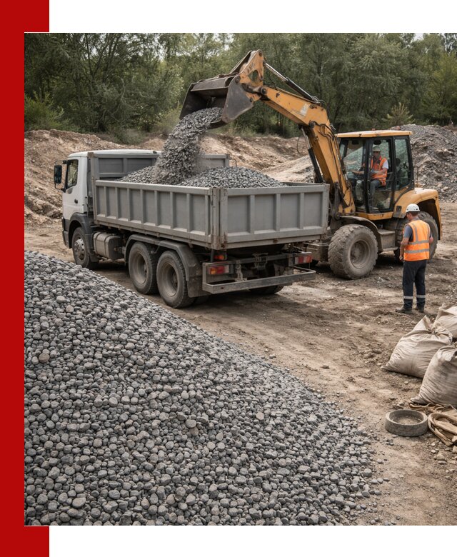 Доставка гравийного щебня в Лесосибирске оптом и в розницу