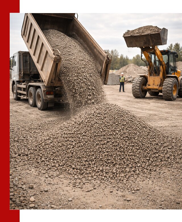 Гравийный щебень фракция 3–10 с доставкой в Лесосибирске