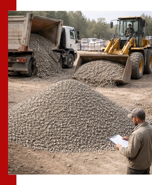Гравийный щебень фракция 5–10 с доставкой в Лесосибирске
