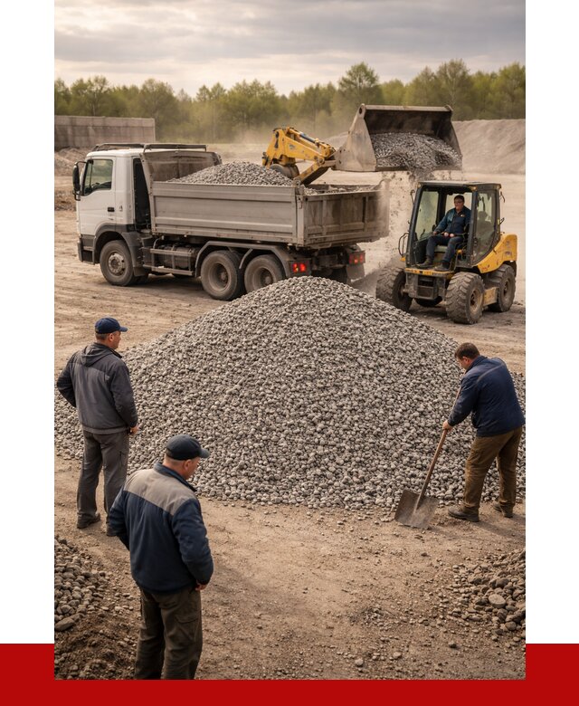 Гравийный щебень фракция 5-20 в Лесосибирске от 2500 р. ПРОНЕРУДЛсс