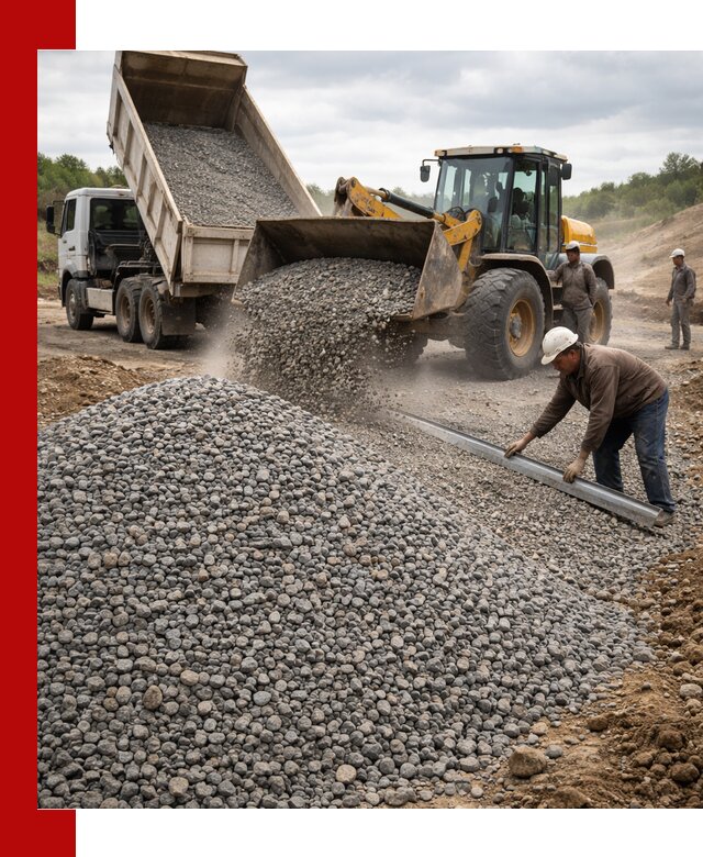 Гравийный щебень фракция 5-20 с доставкой в Лесосибирске