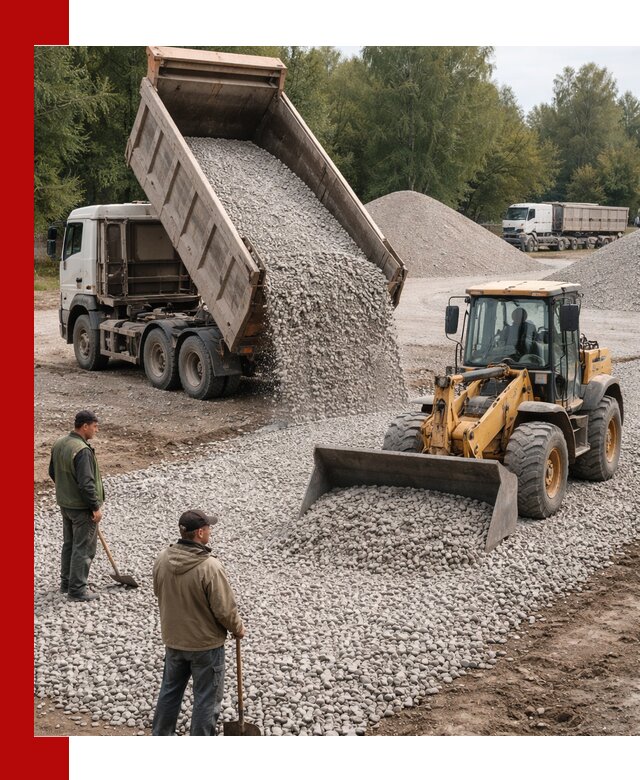 Купить гравийный щебень фракция 20-40 в Лесосибирске с доставкой