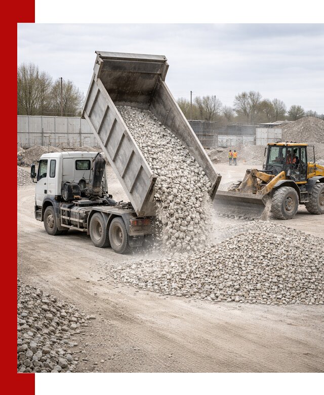 Доставка и продажа известнякового щебня в Лесосибирске
