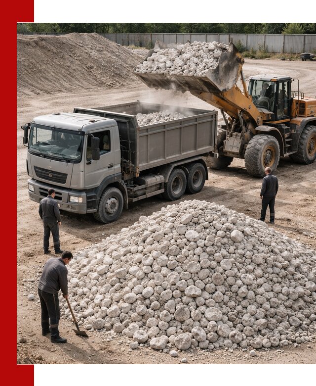 Известняковый щебень фракция 70–150 с доставкой в Лесосибирске