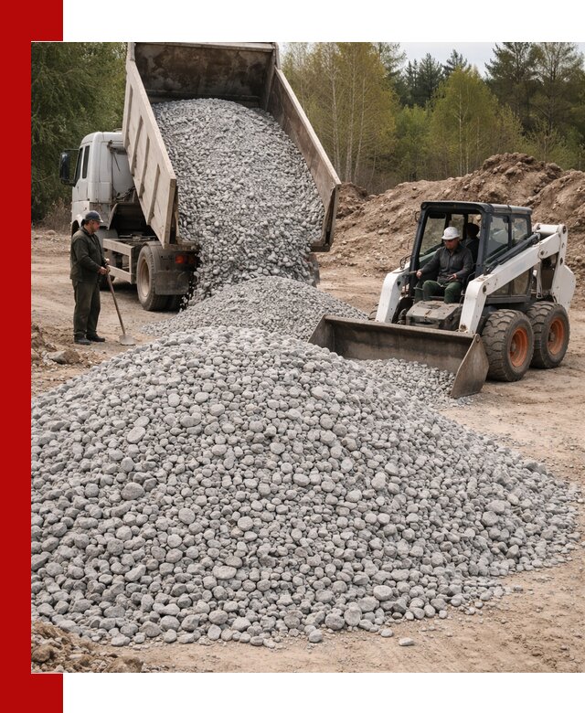 Доставка доломитового щебня в Лесосибирске напрямую от карьера