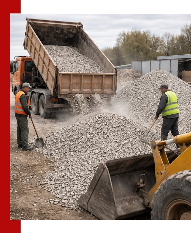 Доломитовый щебень фракции 5-20 с доставкой в Лесосибирске