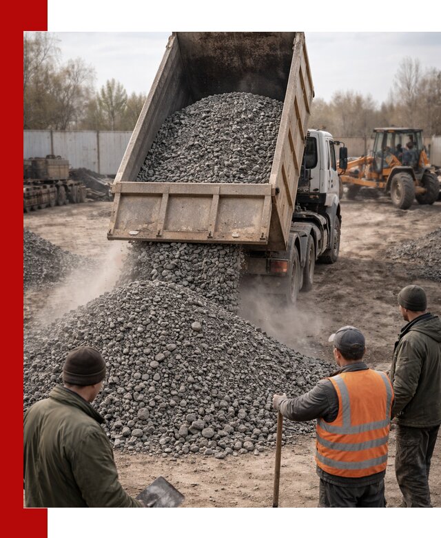 Доставка шлакового щебня в удобные сроки по выгодной цене в Лесосибирске