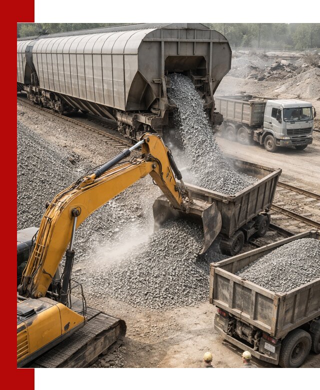 Доставка железнодорожного щебня в Лесосибирске крупными партиями быстрого отгруза