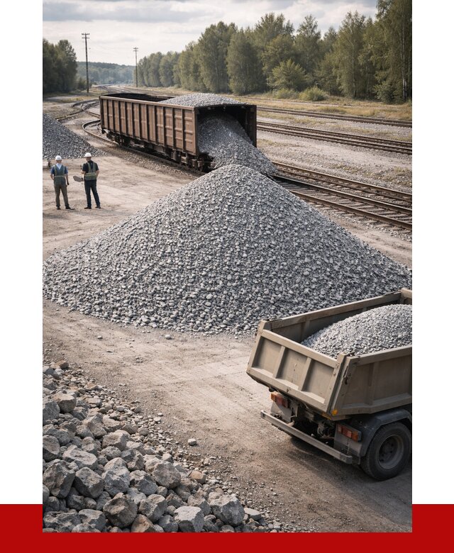 Железнодорожный щебень 20-60 в Лесосибирске от 1771 р. | ПРОНЕРУДЛсс