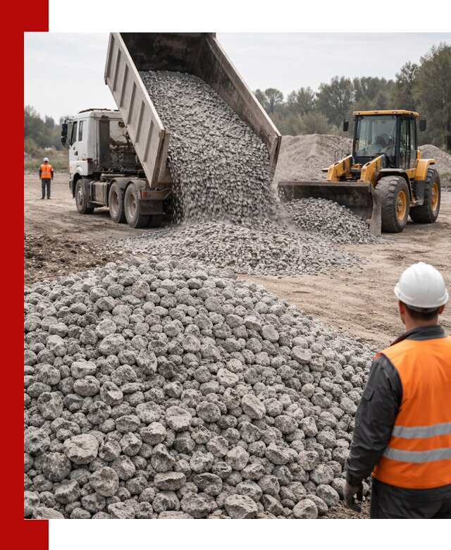 Доставка бетонного щебня фракции 20-40 в Лесосибирске