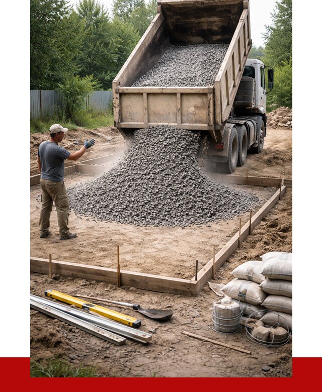 Купить щебень для фундамента в Лесосибирске от 4687 р. | ПРОНЕРУДЛсс