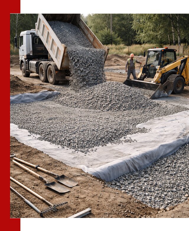 Щебень для фундамента с доставкой в Лесосибирске