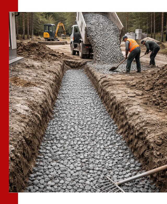 Щебень для дренажа с доставкой в Лесосибирске высокого качества