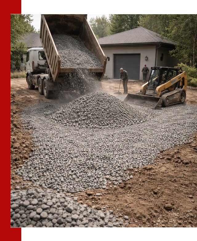 Щебень для парковки в Лесосибирске: доставка и укладка качественного материала