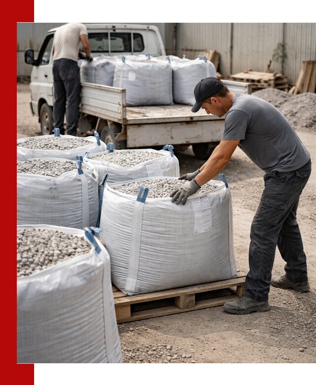 Доставка щебня в мешках по выгодным ценам в Лесосибирске