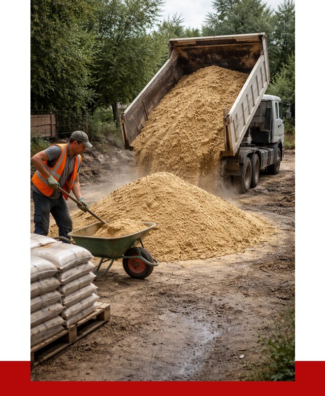 Купить песок с доставкой в Лесосибирске от 1875 р. | ПРОНЕРУДЛсс