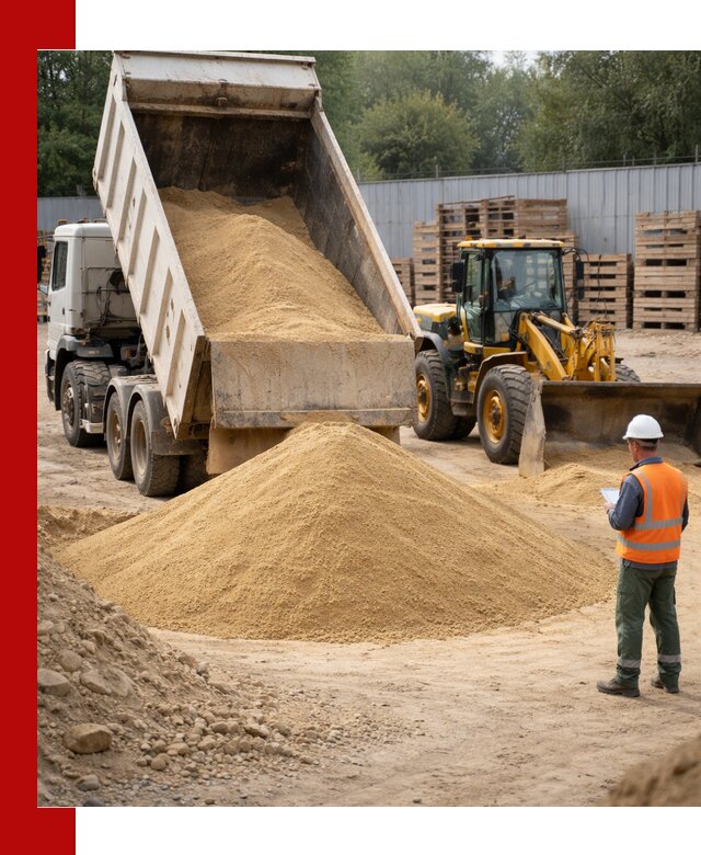 Доставка карьерного мелкозернистого песка в Лесосибирске