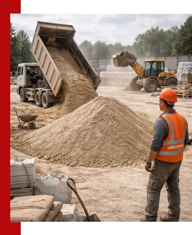 Доставка строительного песка с самосвалом в Лесосибирске