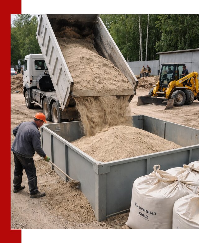 Кварцевый песок для фильтра в Лесосибирске — доставка и качество