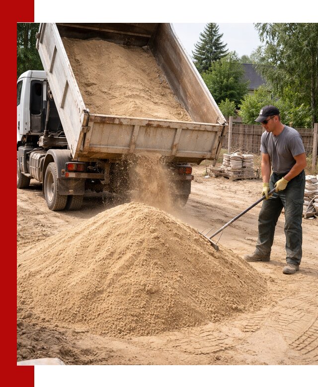 Доставка сухого песка самосвалами в Лесосибирске