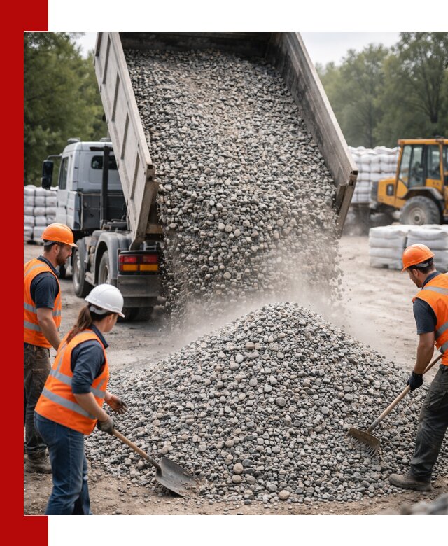 Доставка гравия и камня в Лесосибирске оптом и в розницу