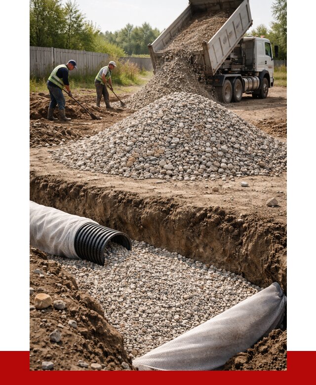 Гравий для дренажа в Лесосибирске от 2291 р., доставка ПРОНЕРУДЛсс