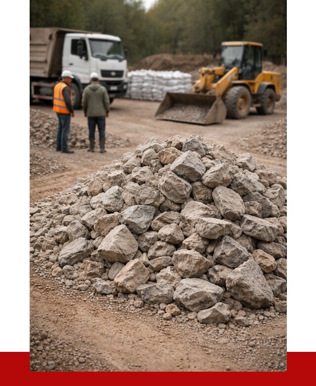 Купить бутовый камень с доставкой в Лесосибирске от 2395 р. | ПРОНЕРУДЛсс