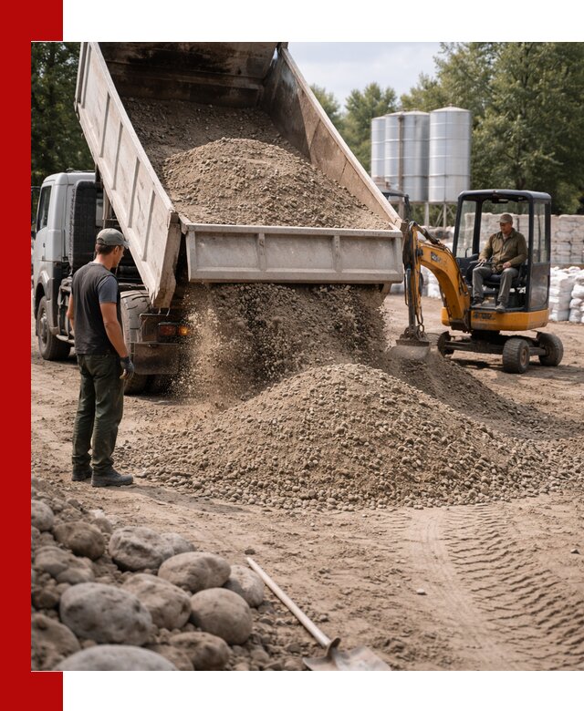 Доставка ПГС С3 в Лесосибирске самосвалами и миксерами