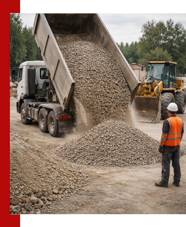 Доставка щпс в Лесосибирске — щебеночно-песчаная смесь под заборы и дорожки