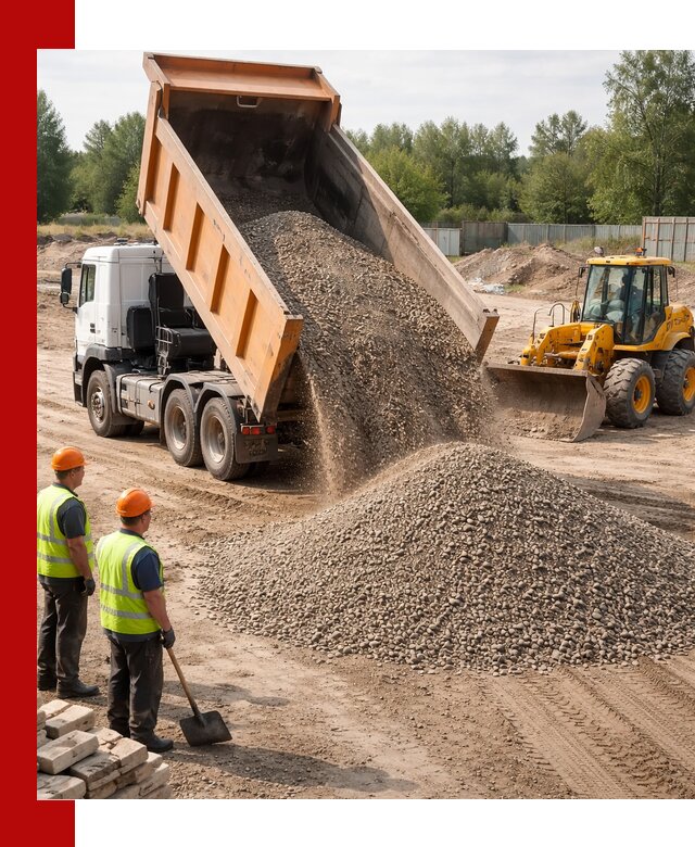 Доставка щебёночно-песчаной смеси ЩПС С7 в Лесосибирске