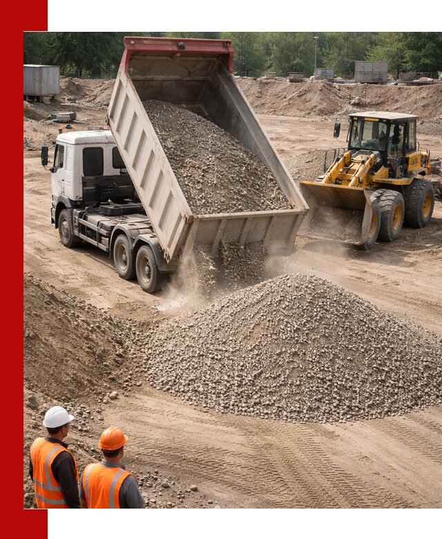 Щебень с песком (ЩГПС С2) с доставкой в Лесосибирске