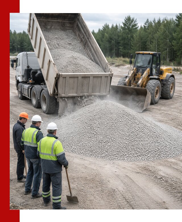 Известняковый отсев 0-5 доставка в Лесосибирске быстро и выгодно