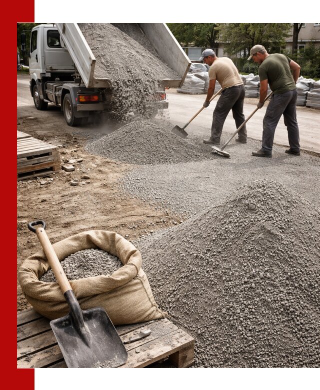 Отсев для тротуарной плитки в Лесосибирске — доставка и укладка