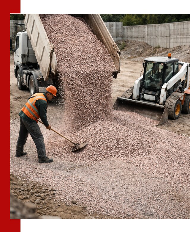 Крошка розовый гранит с доставкой в Лесосибирске от производителя
