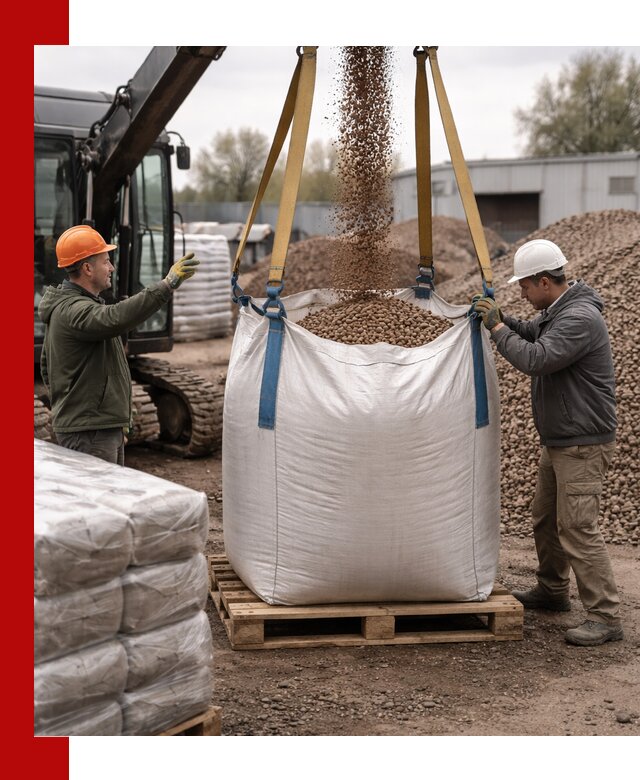 Керамзит в биг-бегах с доставкой в Лесосибирске