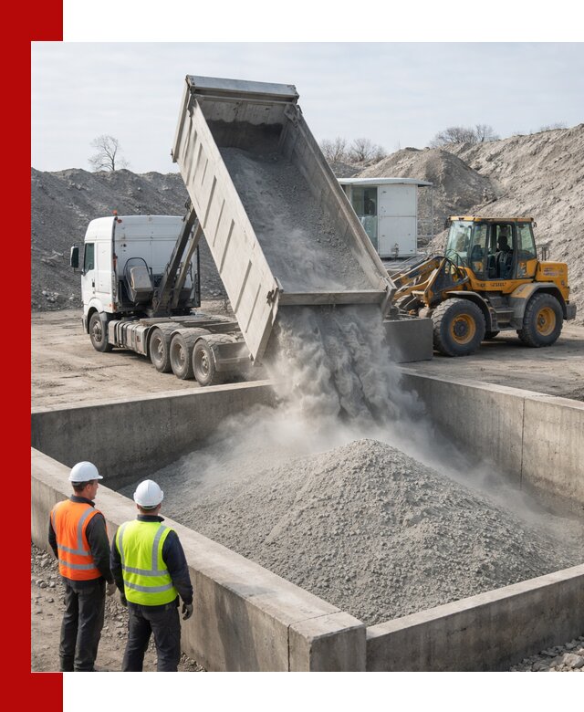 Доставка цемента навалом в Лесосибирске крупными партиями