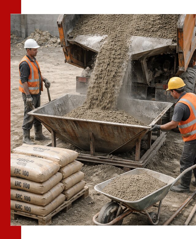 Доставка цементно-песчаной смеси М100 в Лесосибирске