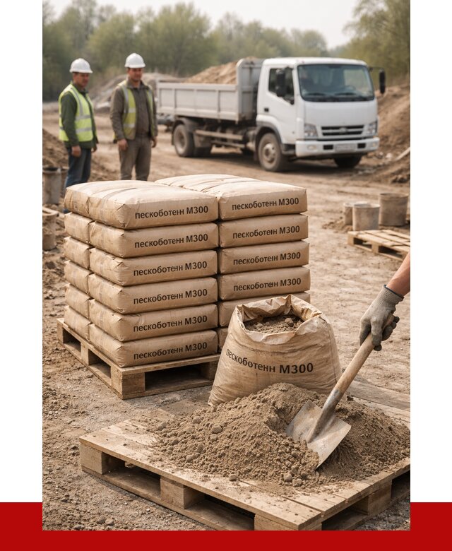 Пескобетон М300 в Лесосибирске с доставкой от 4843 р. за куб | ПРОНЕРУДЛсс