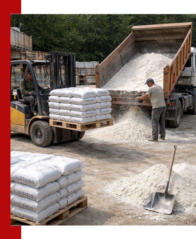 Доставка строительной извести оптом и в розницу в Лесосибирске