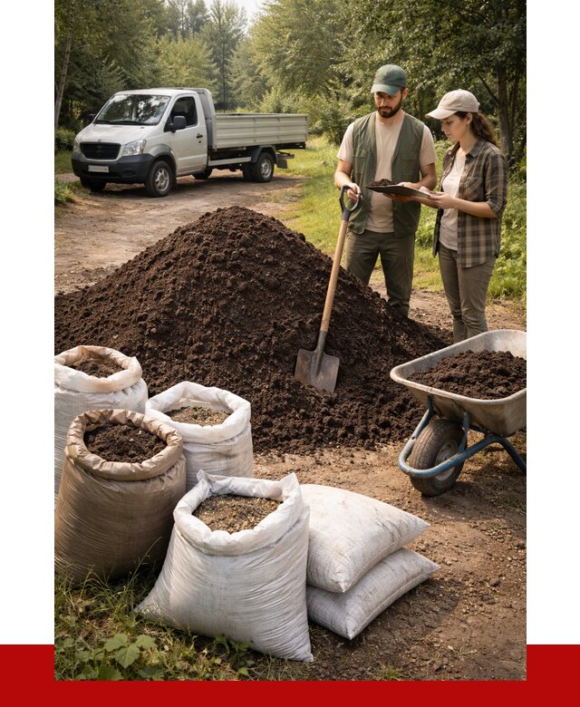 Купить грунт с доставкой в Лесосибирске от 4687 р. за м3 | ПРОНЕРУДЛсс