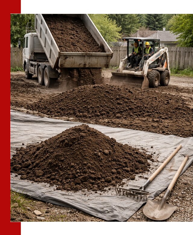 Грунт для отсыпки участка с доставкой в Лесосибирске