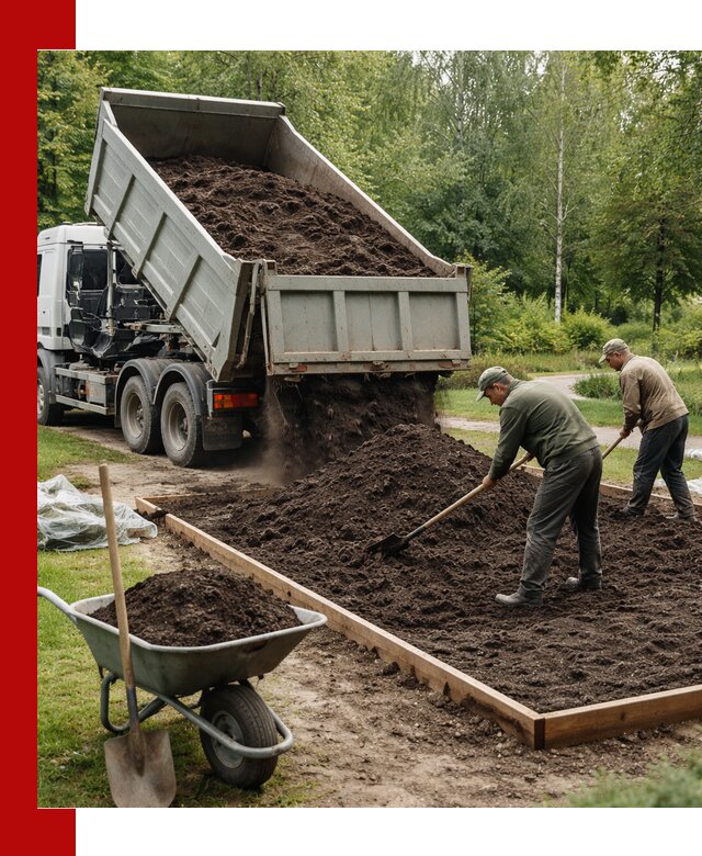 Доставка грунта для озеленения и благоустройства в Лесосибирске