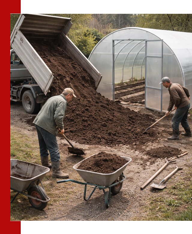 Грунт для теплицы с доставкой в Лесосибирске — плодородный субстрат под растения