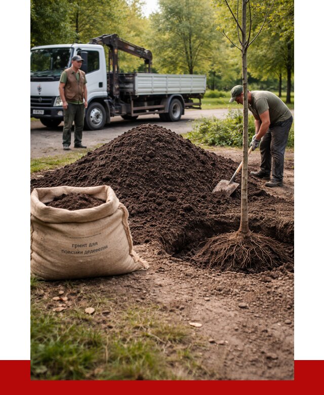Грунт для посадки деревьев в Лесосибирске от 1250 р. | ПРОНЕРУДЛсс