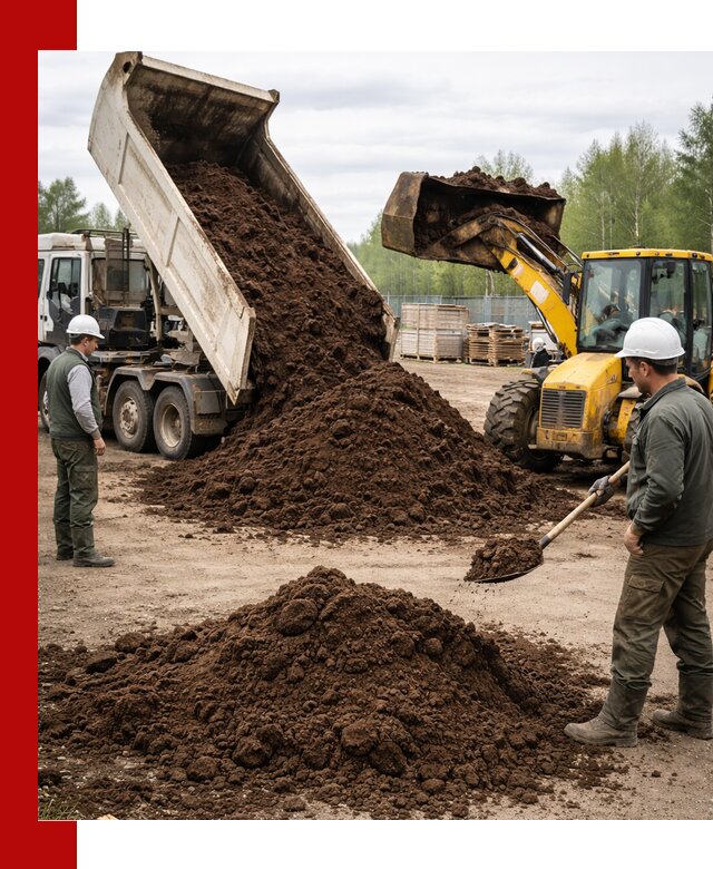 Доставка торфа оптом и в мешках в Лесосибирске